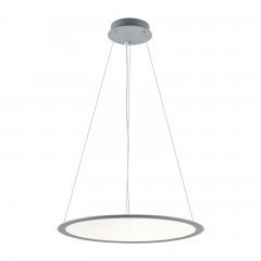Exklusive Pendelleuchte LED Panel, transparent rund, 50W, dimmbar, COLORselect 3000/3500/4000K, grau