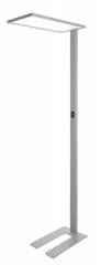 LED Stehleuchte Office One Transparent 55W 6245lm 4000K Silber dimmbar
