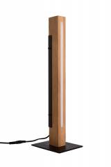 Moderne LED Tischleuchte MADERA 560lm, 3000K, 7,0W, Aluminium / Holz