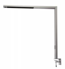 LED Schreibtischleuchte Office Three Pro Motion UGR6, 80W, dimmbar, 4000 K, silber, CRI/Ra95