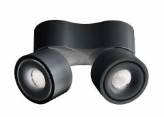 Deckenaufbauleuchte Uni II Mini Double 15W dreh-/schwenkbar, LED