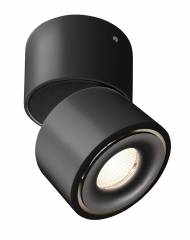 Kleine Deckenaufbauleuchte Uni II Mini LED 8W, dreh-/schwenkbar, schwarz