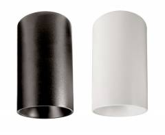 GU10 Deckenaufbauleuchte CAN 105mm, 1x max. 7,5W LED, wei�/schwarz