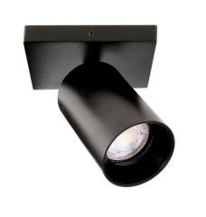 Deckenaufbauleuchte 1-flammig Can Tilt eckig schwarz, drehbar, max. 7,5W GU10