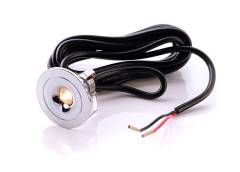LED Deckeneinbaustrahler Punto Lumi, chrom, LED warmwei� 3000K, 350mA, 1W, 50�