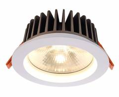 LED Deckeneinbaustrahler COB 130, wei�, LED warmwei� 3000K, 500mA, 18W, 60�