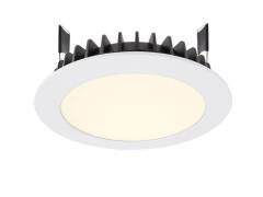 Edle Deckeneinbauleuchte, LED Panel Round III 12, 35,7V DC, 350 mA, wei�er Rahmen, 3000K warmwei�
