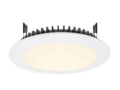 Edle Deckeneinbauleuchte, LED Panel Round III wei� 26, 37V DC, 700 mA, 26W, 3000K warmwei�