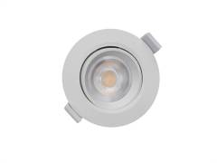 Preiswerte LED Deckeneinbauleuchte SMD 68, 3000K warmwei�, Kunststoff wei� matt, inkl. LED Netzger�t