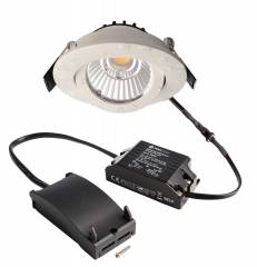 Deckeneinbauleuchte Dione IP44 DTW 1800-3000K 8,5W 480lm wei�