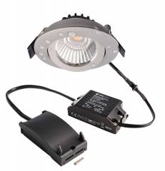 Deckeneinbauleuchte Dione IP44 DTW 1800-3000K 8,5W 480lm silber