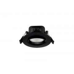 Einbaustrahler dimmbar Surtur Tilt �68, 6W, Dim-to-warm 1800-2700K, Schwarz, 230lm