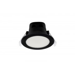 LED Downlight Acrux Pro 68, 7W dimmbar, 2700/3000/4000K Colorswitch, schwarz, 800lm, IP54