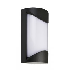 LED Au�enwandleuchte Grumium Round I, 10W, 3000K, grau, 325lm, IP54