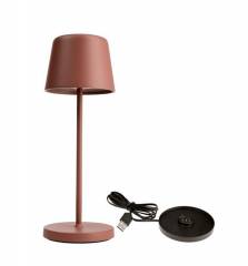 Akkuleuchte Canis Mini Bundle 2,3W terracotta, 2200K/3000K stufenlos dimmbar Touchsensor