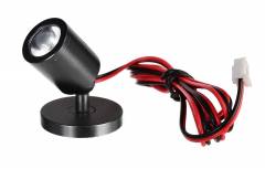 Displayleuchte, Herculis magnetic, 3V DC, 350 mA, Leistungsaufnahme: 1,0 W 4000K schwarz