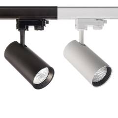 Horus 3-Phasen-Schienenstrahler 230V, 40�, 10W, 915lm, CRI/Ra:80, wei� oder schwarz