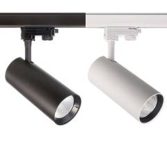 Horus 3-Phasen-Schienenstrahler 230V, 40�, 20W, 1700lm, CRI/Ra:80, wei� oder schwarz