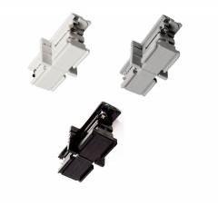 Mechanischer Verbinder f�r 3-Phasen Schienensystem D Line & D Line DALI, wei�/schwarz/grau