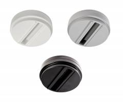 3-Phasen D Line Aufbauadapter f�r Stromschienenstrahler zur Deckenmontage, wei�/schwarz/grau
