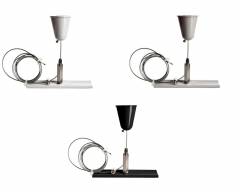 Seilabh�ngungshalter m. Deckenrosette, max. 1,5m f�r 3-Phasen Aufbauschienensystem D Line/DALI, wei�
