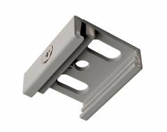 Montagehalter Deckenbefestigung Flex f�r 3-Phasen Aufbauschienensystem D Line/DALI, grau