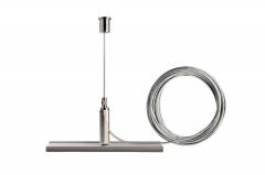 Seilabh�ngungshalter mini, max. 5m f�r 3-Phasen Aufbauschienensystem D Line/DALI, grau