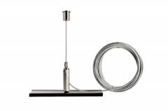 Seilabh�ngungshalter mini, max. 5m f�r 3-Phasen Aufbauschienensystem D Line/DALI, schwarz