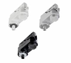 Adapter f�r Leuchtenmontage, 3-Phasen Einbau- und Aufbauschienensystem D Line, wei�/schwarz/grau