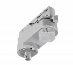 Adapter f�r Leuchtenmontage, 3-Phasen Einbau- und Aufbauschienensystem D Line, grau