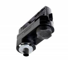 Adapter f�r Leuchtenmontage, 3-Phasen Einbau- und Aufbauschienensystem D Line, schwarz