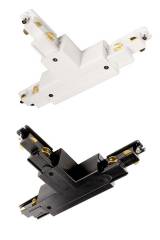 T-Verbinder rechts-rechts-links mit Wechselmechanik, D Line DALI Ein-/Aufbauschienensystem, wei�/sch