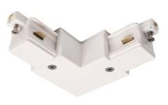 D One 90�-Verbinder, links, wei�