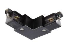 D One 90�-Verbinder, links, schwarz