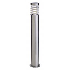 Poller-/Wegleuchte Estada 1m, max. 11W, mit E27 Fassung, Edelstahl silber, IP44
