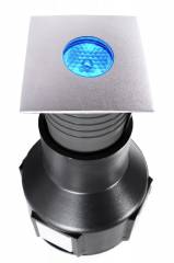 LED Bodeneinbaustrahler 1 x 2 Watt, RGB 3in1, 30�, eckig