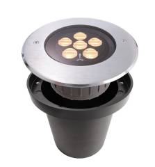 Au�en Bodeneinbaustrahler HP IV WW, asymmetrisch, LED warmwei� 3000K, 24V, 10W