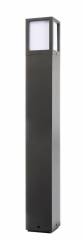 Pollerleuchte Facado II eckig IP65, Scheibe wei� opal 65cm, 1x E27 max 20W, grau