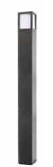 Pollerleuchte Facado II eckig IP65, Scheibe wei�-opal 1m, 1x E27 max 20W, grau