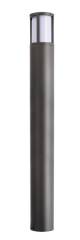 Pollerleuchte Facado II rund IP65, Scheibe wei�-opal, 1m, 1x E27 max 20W, grau
