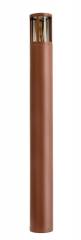 Pollerleuchte Facado II rund IP65, Scheibe get�nt 1m, 1x E27 max 20W, rostfarben