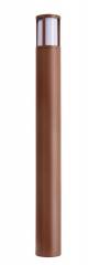 Pollerleuchte Facado II rund IP65, Scheibe wei�-opal 1m, 1x E27 max 20W, rostfarben