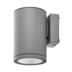 Dimmbare Au�enwandleuchte IP65 ShoreLine Pro Round, 20W, 3000/4000K, Hellgrau