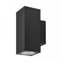 Dimmbare Au�enwandleuchte IP65 ShoreLine Pro Square up & down, 21W, 3000/4000K, Dunkelgrau