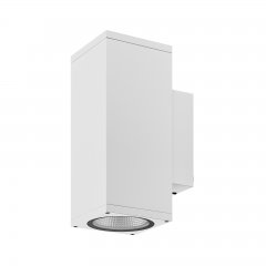 Dimmbare Au�enwandleuchte IP65 ShoreLine Pro Square up & down, 21W, 3000/4000K, Wei�