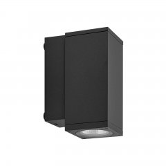 Dimmbare Au�enwandleuchte IP65 ShoreLine Pro Square, 6W, 3000/4000K, Dunkelgrau