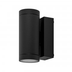 Au�enwandleuchte IP65, ShoreLine Pro Round up & down, 2x max. 7,5W, GU10 Fassung, Dunkelgrau