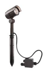 LED Bodeneinbauleuchte, Warmwei�, Keid II dunkelgrau, 3000K, 1350lm, A, 21,5W, inkl. Erdspie�, IP65