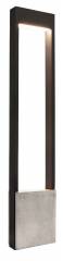 LED Stehleuchte, Warmwei�, Chertan 1000 dunkelgrau, 3000K, 640lm, A, 13W, H=1m, IP54