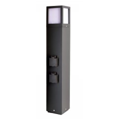 Energieverteiler Facado IP54 65cm, max. 20W, E27, dunkelgrau, 220-240V/AC